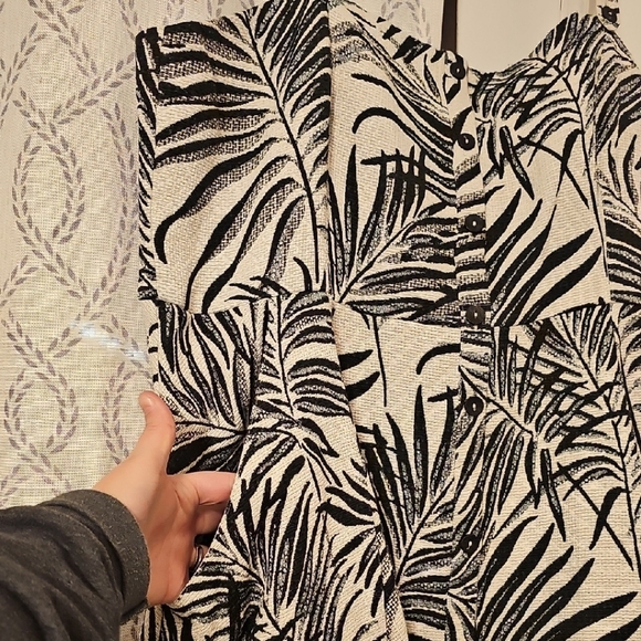 Hutch Black and White Palm Print Dress - Picture 2 of 6